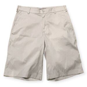Nike Golf Tour Performance Dri-Fit Shorts Men’s 30 Beige Khaki Flat Front Stretc